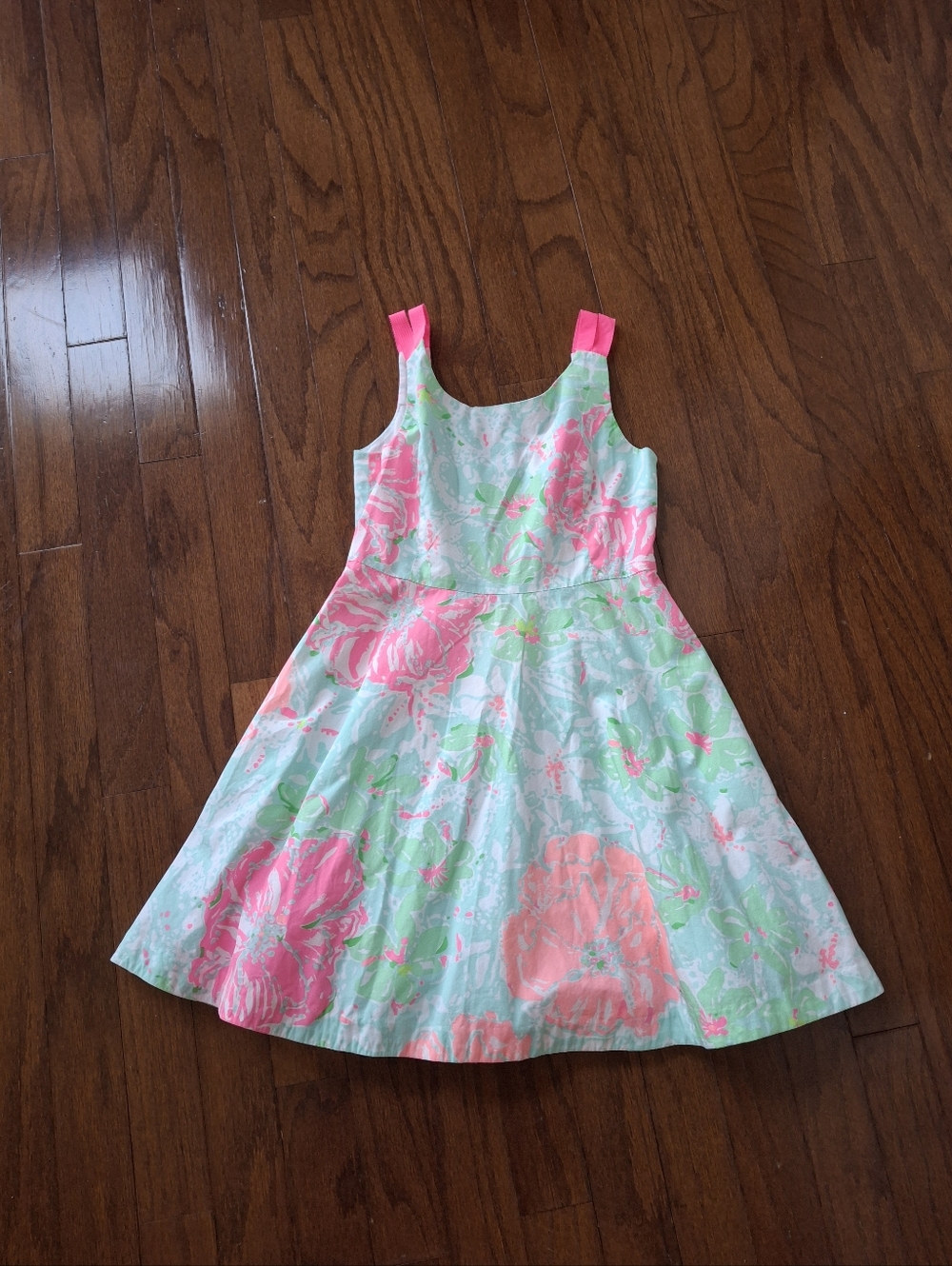 Lilly Pulitzer Charlie Fit  Flare Dress- Poolside Blue Beach Walk